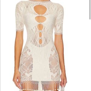 Poster Girl Dress in Oyster